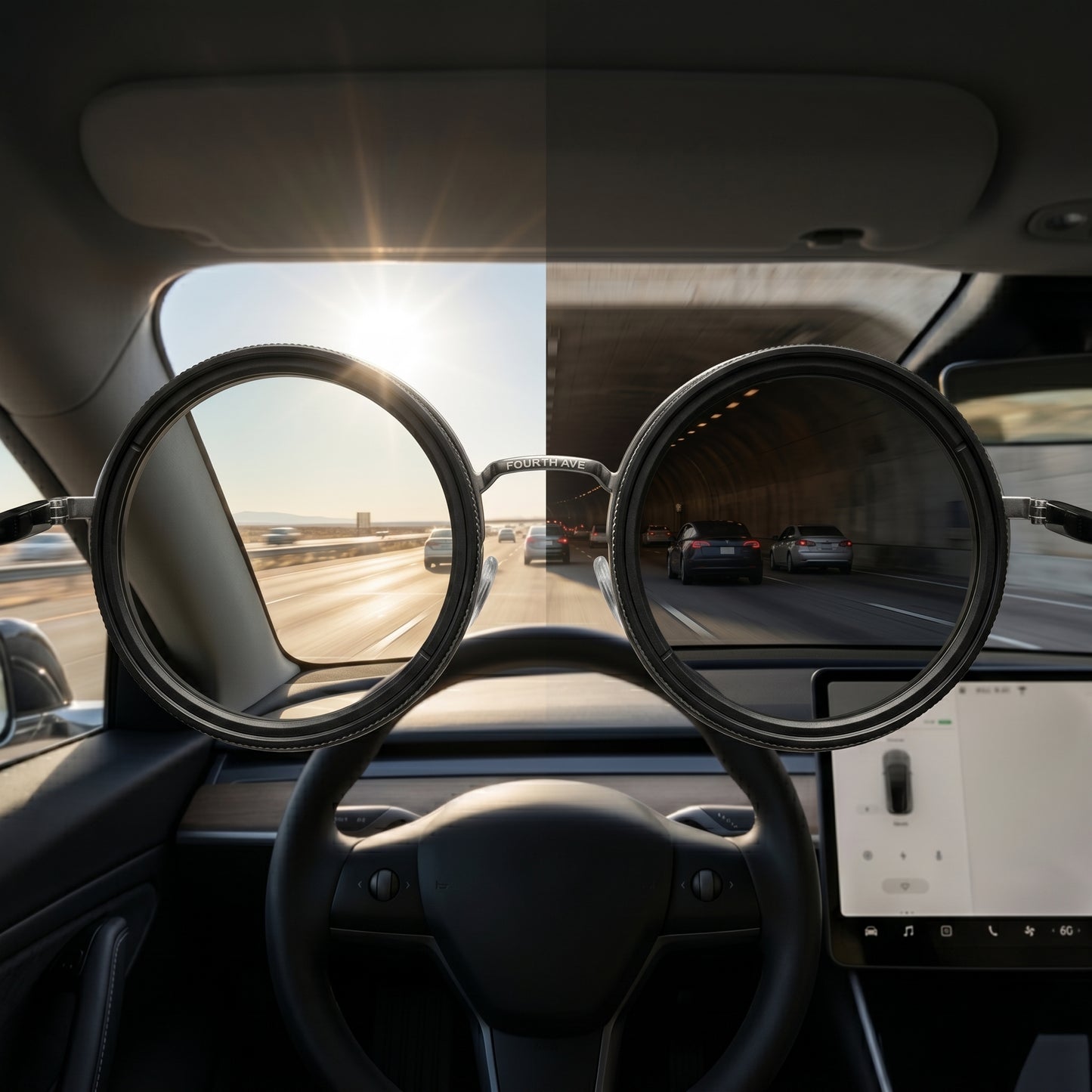Dimming Filter Handmade Sunglasses